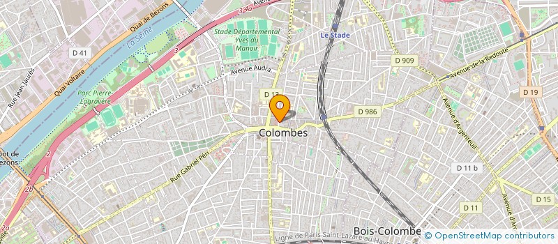 localisation de l'entreprise MONSIEUR PIERRE-EDOUARD JACQUET à COLOMBES