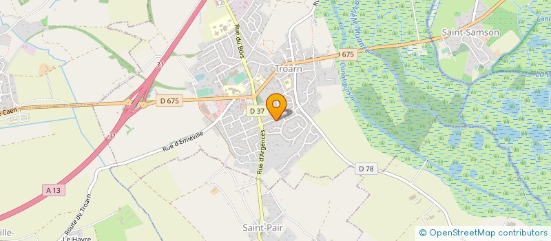 localisation de l'entreprise MONSIEUR PIERRE-EDOUARD LECANU  TROARN