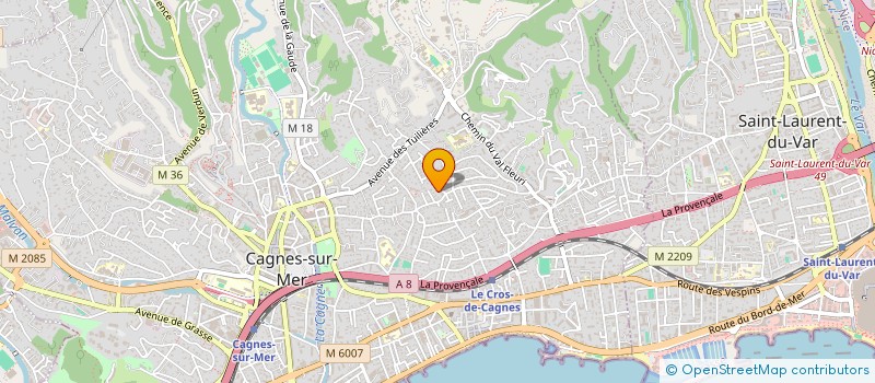 localisation de l'entreprise MONSIEUR PIERRE EISENMANN à CAGNES SUR MER