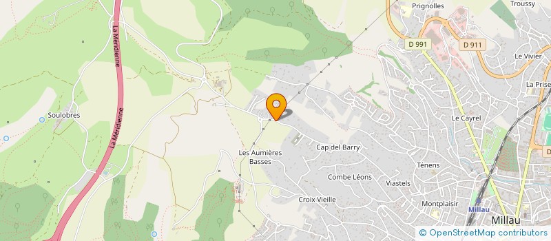 localisation de l'entreprise MONSIEUR PIERRE-ELIE LEBRE  MILLAU