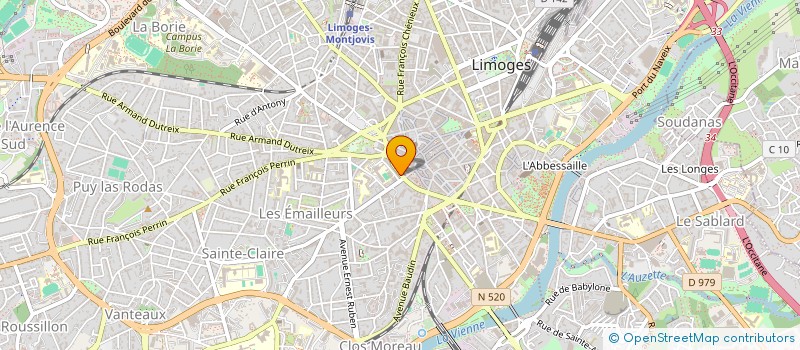 localisation de l'entreprise MONSIEUR PIERRE-EMANUEL COQUET à LIMOGES