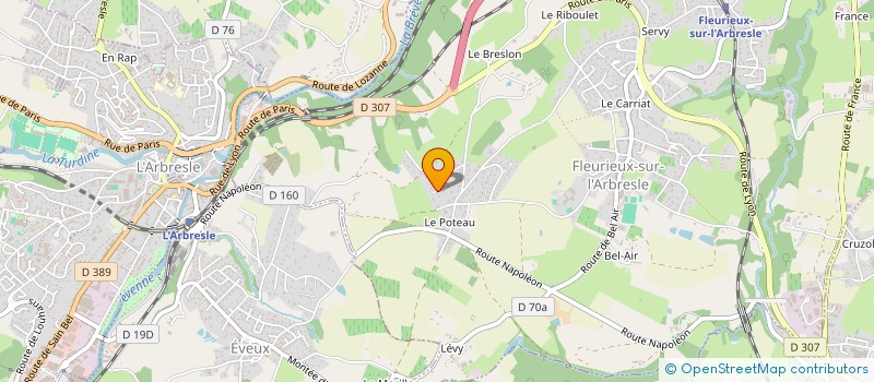 localisation de l'entreprise MONSIEUR PIERRE EMERY  FLEURIEUX-SUR-L'ARBRESLE