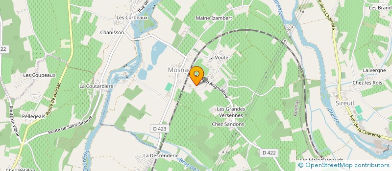 localisation de l'entreprise MONSIEUR PIERRE-EMMANUEL AUBINEAU  MOSNAC-SAINT-SIMEUX