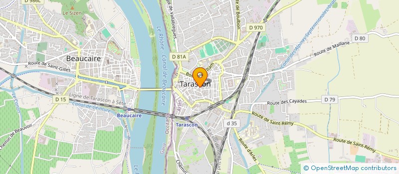 localisation de l'entreprise MONSIEUR PIERRE-EMMANUEL BAUD  TARASCON