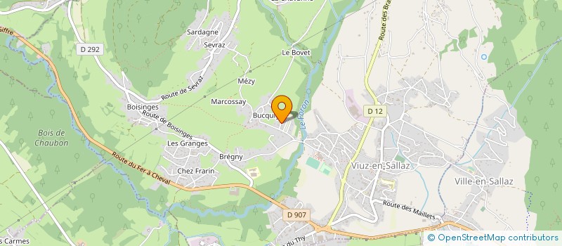 localisation de l'entreprise MONSIEUR PIERRE-EMMANUEL CHARPENTIER  VIUZ-EN-SALLAZ