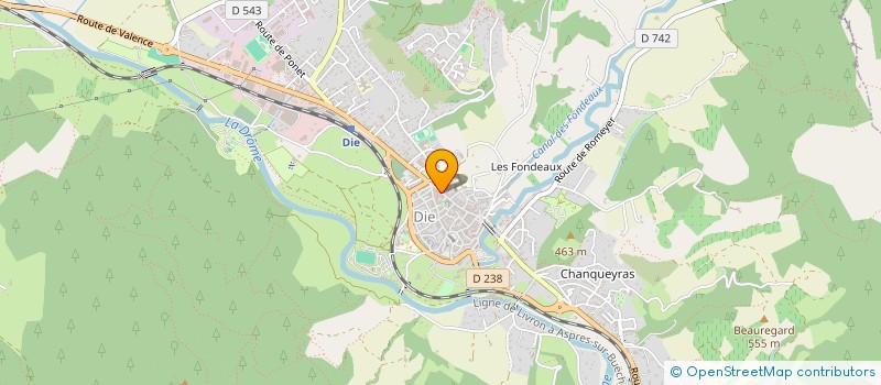 localisation de l'entreprise MONSIEUR PIERRE-EMMANUEL DENONCIN  DIE