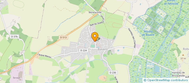 localisation de l'entreprise MONSIEUR PIERRE-EMMANUEL GRANDIN  BAVENT