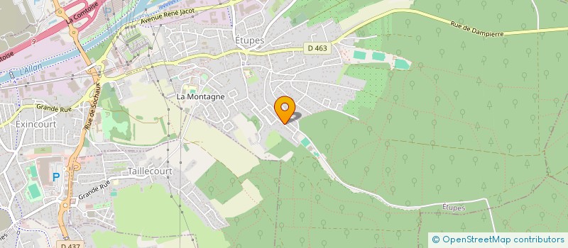 localisation de l'entreprise MONSIEUR PIERRE EMMANUEL KIRSA  ETUPES