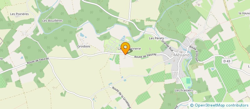 localisation de l'entreprise MONSIEUR PIERRE EMMANUEL LEBRETON  MESLAND