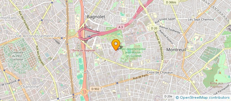 localisation de l'entreprise MONSIEUR PIERRE-EMMANUEL RICHET à BAGNOLET