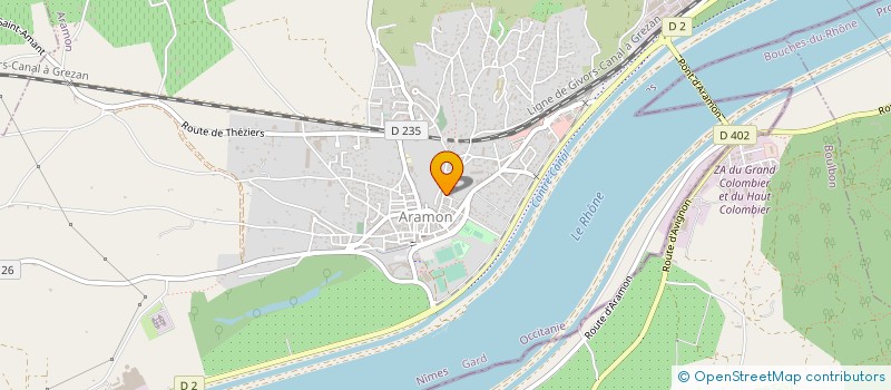 localisation de l'entreprise MONSIEUR PIERRE-ERIK LEGRAND  ARAMON