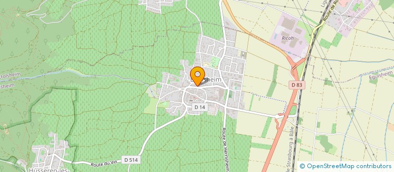 localisation de l'entreprise MONSIEUR PIERRE ERNST  EGUISHEIM