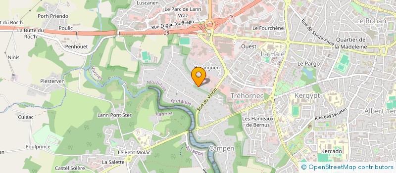 localisation de l'entreprise MONSIEUR PIERRE-ERWAN COUESPEL DU MESNIL à VANNES
