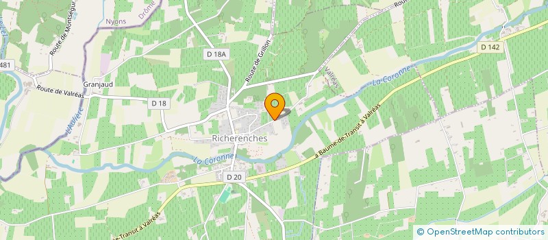 localisation de l'entreprise MONSIEUR PIERRE ESCOFFIER  RICHERENCHES