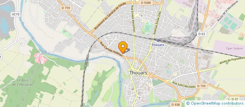 localisation de l'entreprise MONSIEUR PIERRE ESCUDIE  THOUARS