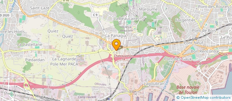 localisation de l'entreprise MONSIEUR PIERRE ESNAULT  OLLIOULES