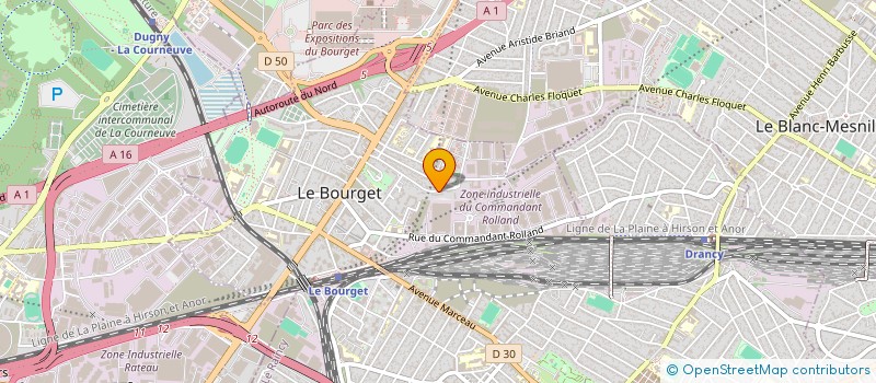 localisation de l'entreprise MONSIEUR PIERRE ESPINET à LE BOURGET