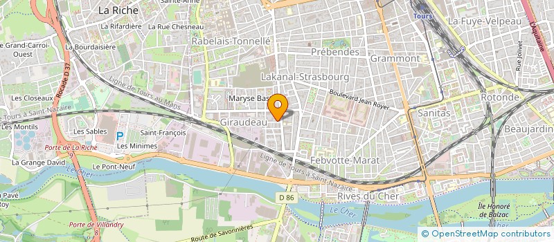 localisation de l'entreprise MONSIEUR PIERRE ESTIVAL à TOURS