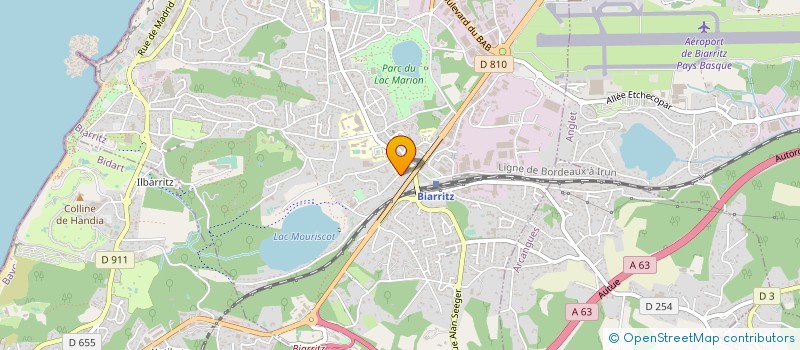 localisation de l'entreprise MONSIEUR PIERRE ETCHEPAREBORDE  BIARRITZ