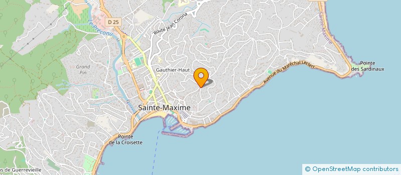 localisation de l'entreprise MONSIEUR PIERRE-ETIENNE CHAPAS à SAINTE-MAXIME