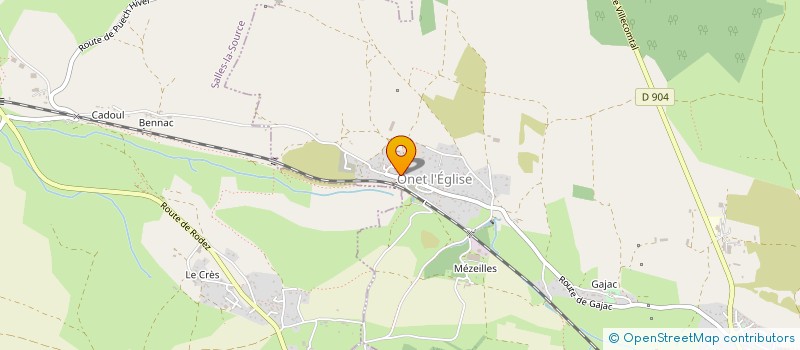 localisation de l'entreprise MONSIEUR PIERRE-ETIENNE CLERGUE  ONET-LE-CHATEAU