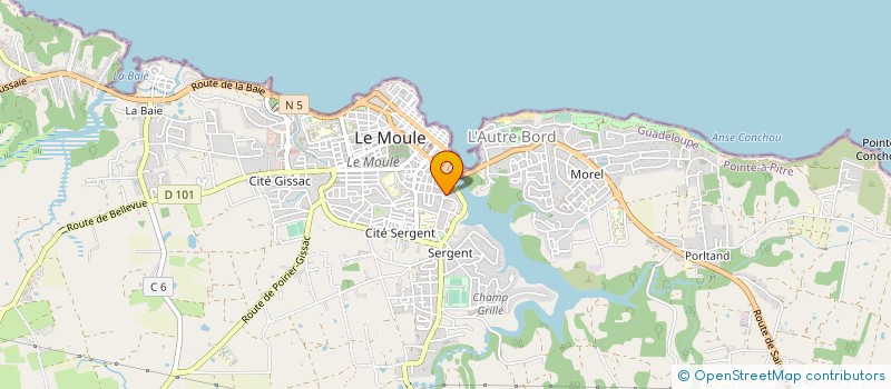 localisation de l'entreprise MONSIEUR PIERRE EUGENIE à LE MOULE