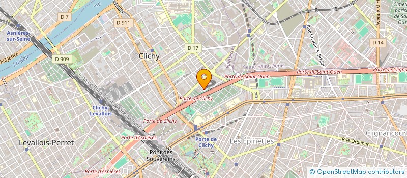localisation de l'entreprise MONSIEUR PIERRE EVELLIN à CLICHY