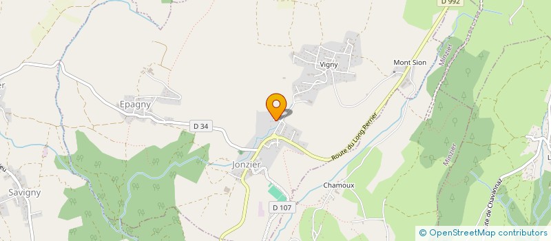 localisation de l'entreprise MONSIEUR PIERRE EVRARD  JONZIER-EPAGNY