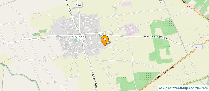 localisation de l'entreprise MONSIEUR PIERRE FABRE  MOLLEGES