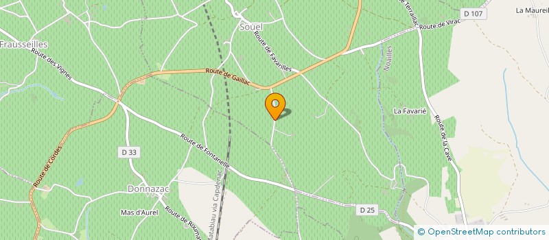 localisation de l'entreprise MONSIEUR PIERRE FABRE  DONNAZAC