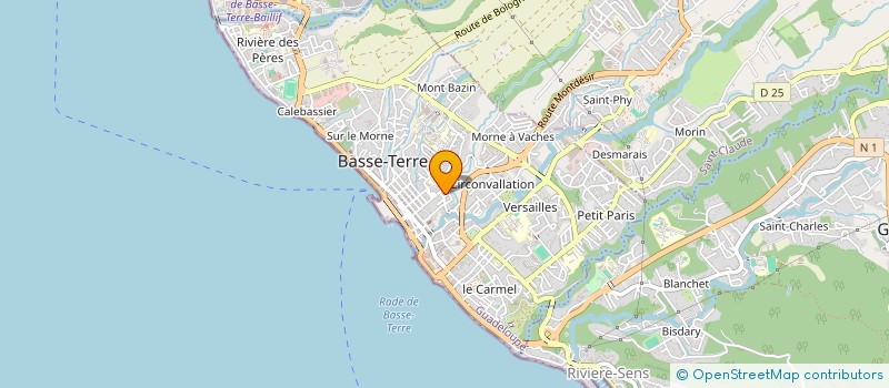 localisation de l'entreprise MONSIEUR PIERRE FACORAT à BASSE-TERRE