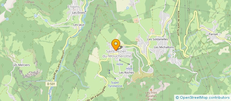 localisation de l'entreprise MONSIEUR PIERRE FAGES  SAINT-NIZIER-DU-MOUCHEROTTE