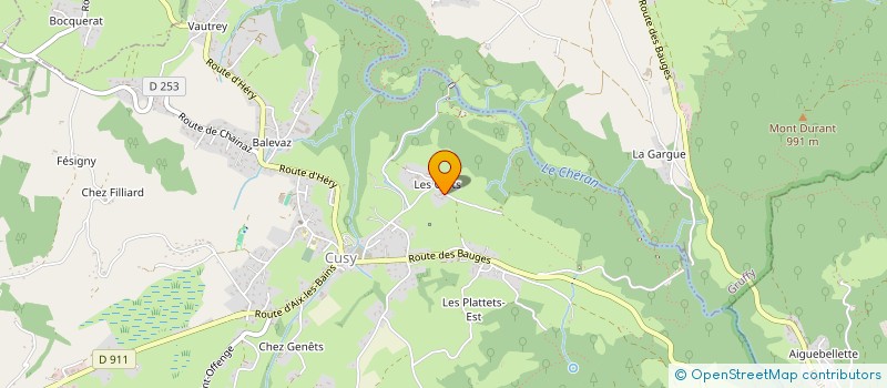 localisation de l'entreprise MONSIEUR PIERRE FAIVRE  CUSY