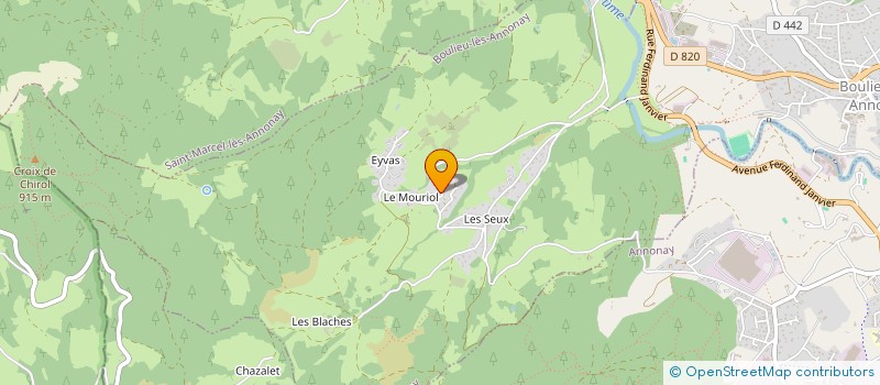 localisation de l'entreprise MONSIEUR PIERRE FANGET  BOULIEU LES ANNONAY