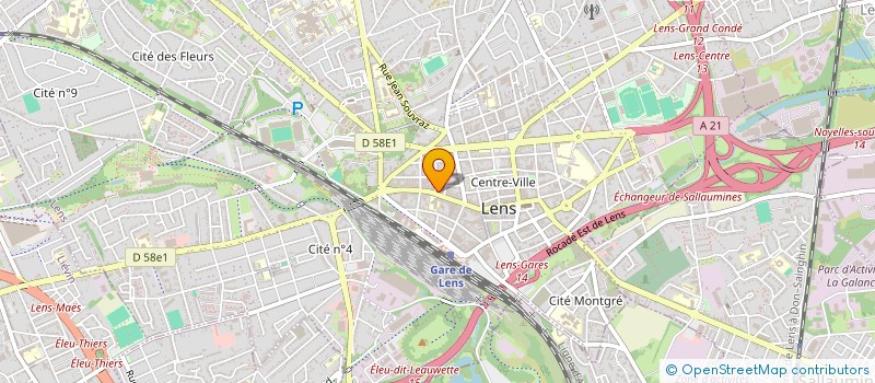 localisation de l'entreprise MONSIEUR PIERRE FARDOUX  LENS