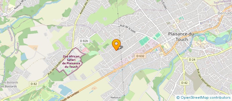 localisation de l'entreprise MONSIEUR PIERRE FAUCHER  PLAISANCE-DU-TOUCH