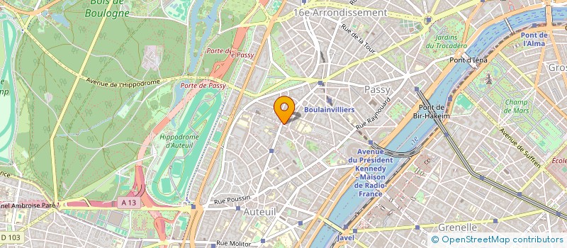 localisation de l'entreprise MONSIEUR PIERRE FAUCHON DE VILLEPLEE  PARIS