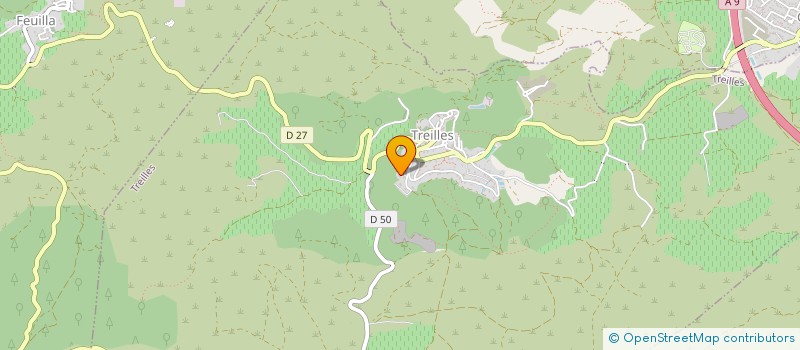 localisation de l'entreprise MONSIEUR PIERRE FAURAN  TREILLES