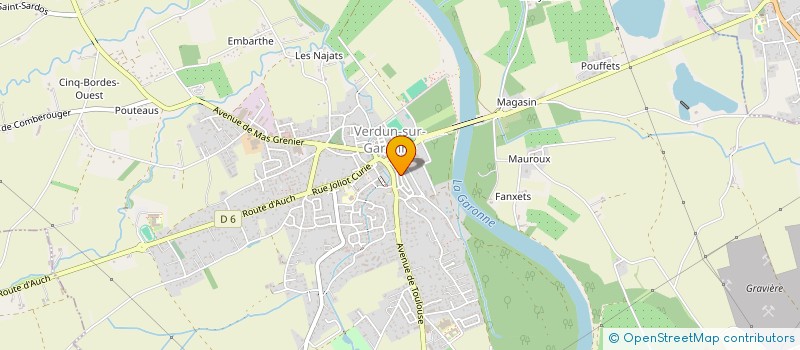 localisation de l'entreprise MONSIEUR PIERRE FAURE  VERDUN-SUR-GARONNE