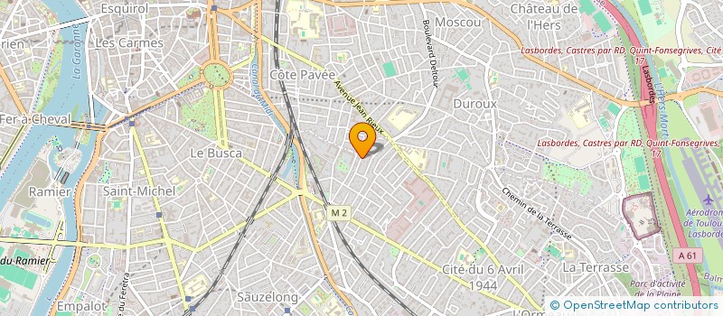 localisation de l'entreprise MONSIEUR PIERRE FAURE  TOULOUSE