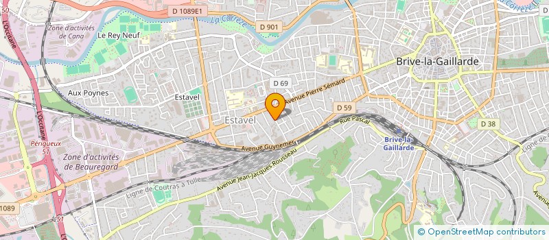 localisation de l'entreprise MONSIEUR PIERRE FAURE  BRIVE-LA-GAILLARDE