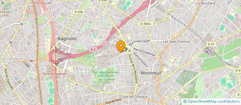 localisation de l'entreprise MONSIEUR PIERRE FAURE à MONTREUIL