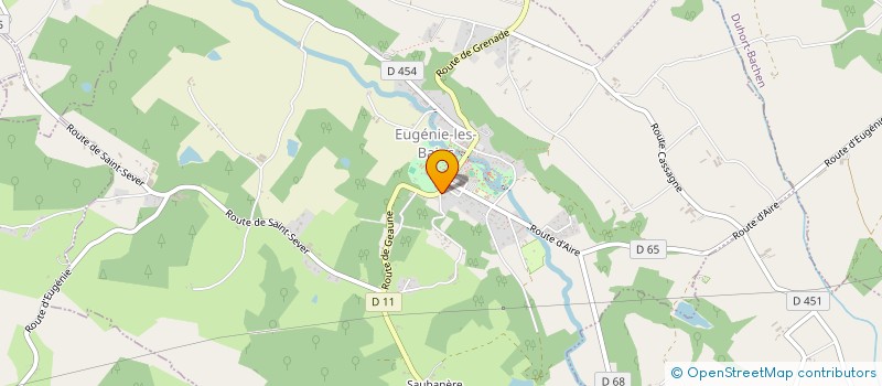 localisation de l'entreprise MONSIEUR PIERRE FAURIE à EUGENIE-LES-BAINS