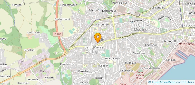localisation de l'entreprise MONSIEUR PIERRE FAUVEAU à BREST