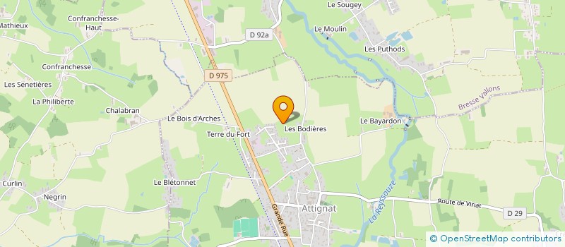 localisation de l'entreprise MONSIEUR PIERRE FAVIER à BRESSE VALLONS
