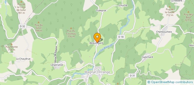localisation de l'entreprise MONSIEUR PIERRE FAVRE à MAGNAT-L'ETRANGE