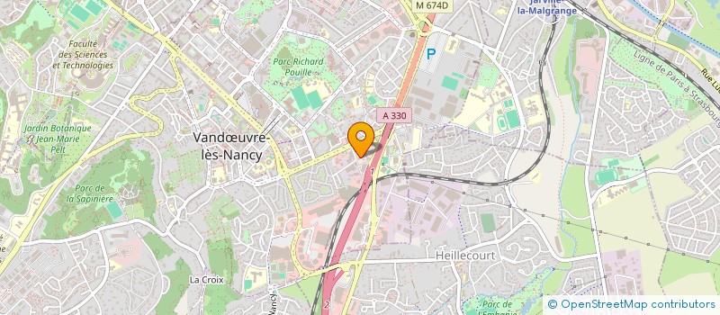 localisation de l'entreprise MONSIEUR PIERRE FAVREL  VANDUVRE-LES-NANCY