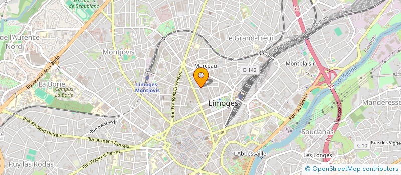 localisation de l'entreprise MONSIEUR PIERRE FAYE à LIMOGES