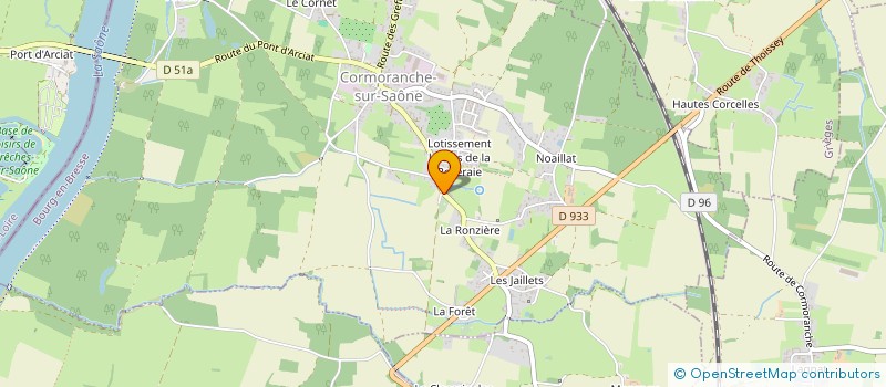 localisation de l'entreprise MONSIEUR PIERRE FENET à CORMORANCHE-SUR-SAONE