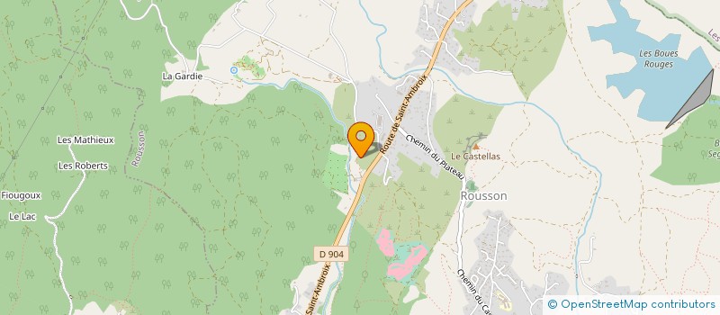 localisation de l'entreprise MONSIEUR PIERRE FERDIER  ROUSSON